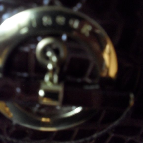 Linear crocodile print hand bag - Picture 10 of 10